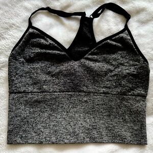 Victorias Secret Women's Black and Gray Intimate Top